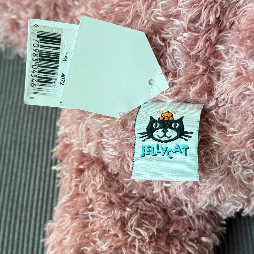 NWT *Very Rare* Vintage Jellycat London Medium Pink Junglie Elephant RETIRED - Picture 7 of 12